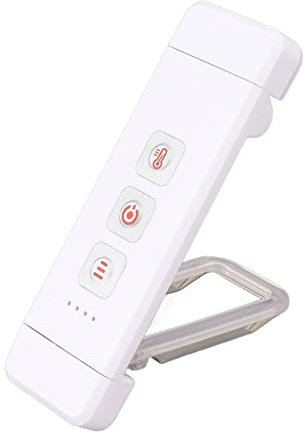 Buchlicht, 3 Helligkeitsstufen Clip On Book Light 4 Modi Multifunktion für Auto für Bett (Weiss)
