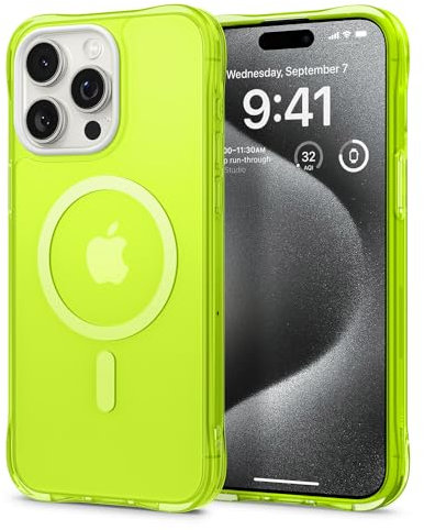 CYRILL by Spigen UltraSheer Mag Case Compatible with iPhone 15 Pro (2023) - Lime