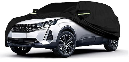 Autoabdeckung Wasserdicht Passend für Peugeot 5008 (T8 P87) 2009-2023, Atmungsaktiv Vollgarage Autoplane für Regen Sonne Staub Schutz Auto Abdeckplane Abdeckung
