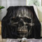 ZDABAOEC Kuscheldecke Flauschig Gothic Totenkopf Decke, Fleecedecke 230x270, Sofadecke & Couchdecke, Weiche Kuschelige Wohndecke Blanket, Riesig Groß Decken für Sofa Couch