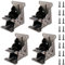 JOIKIT 4 PCS Folding Hinges, 90 Degree Self Locking Hinges, Table Extension Bracket, Folding Table Leg Bracket with Screws for Furniture Legs