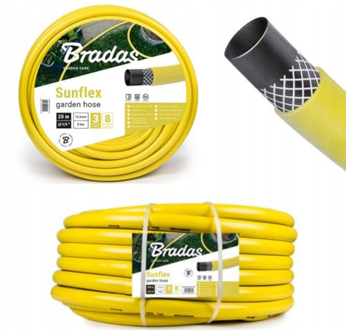 Gelb Gartenschlauch Wasserschlauch Schlauch 3/4 Zoll-19mm (15 Meter)