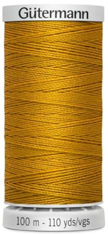 Gütermann Garn M782 Extra Stark Nähgarn Polyester 100m Nähmaschinengarn für alle stark beanspruchten Nähte (412 ockergelb)