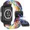 Niboow 20mm Nylon Armband für Amazfit Active 2 / Active/GTR Mini/GTS 4 / GTS 3 / GTS 2e / GTS 4 Mini/Bip S, Geflochtenes Magnetisch Ersatzarmbänder für Amazfit Bip 3 Pro/Bip Lite - Bunt