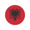 Albanien Albania Aufkleber 5cm Rund Flagge Fahne Runde Vinyl Stickers EM WM