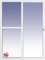 Ventanastock Puerta Balconera Aluminio 1600x2000 Corredera 2 hojas con mosquitera y marco preparado en kit