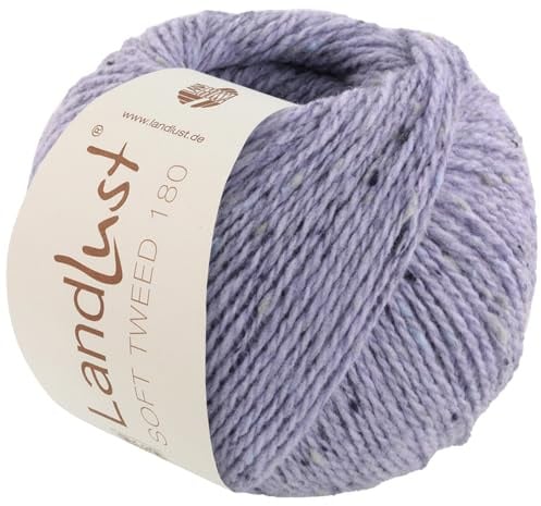 LANA GROSSA Landlust Soft Tweed 180 | Klassisch verzwirntes Tweedgarn aus Schurwolle mit mehrfarbigen Noppen | Handstrickgarn aus 100% Merinowolle | 50g Wolle zum Stricken & Häkeln | 180m Garn FB126
