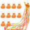 10 Stück Luftschlangen Werfen, Wurf Luftschlangen Hochzeit, Luftschlangen Werfen Konfetti, für Hochzeiten, Geburtstage, Weihnachtsfeiern, Farbe Orange