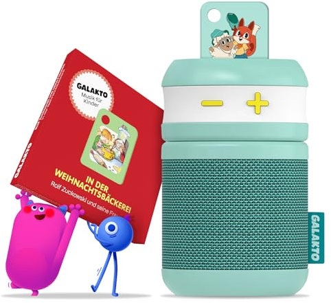 Galakto - Kinder Musik- und Hörspielplayer für zuhause und unterwegs, inkl. 2 Token, In der Weihnachtsbäckerei/Fox&Sheep, ohne Internet überall hörbereit, kinderleichte Bedienung, Lange Akkulaufzeit