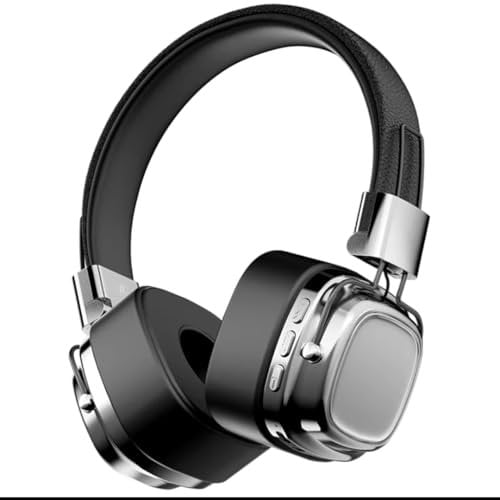 Générique RC-8 Retro TWS Wireless Bluetooth Headphones with Dual Mic and Noise Reduction (Black Silver)