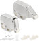 sourcing map 2 Pcs Magnetic Push Latches for Cabinet Door, 1.93x1.1 Inch Push to Open Door Latch Cabinet Hardware, Hidden Door Release Drawer Pull on Closet Touch, Metal Grey 49x28mm