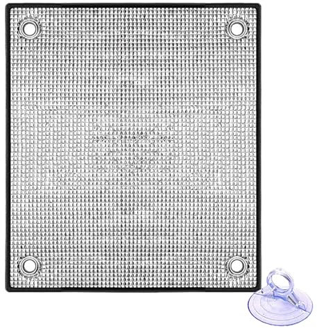 LRYELWA Sichtschutz Wärmeisolierung Reflektierende Fensterfolie 8 mm Dicke Isolierfolie Sonnenschutz Aluminiumfolie für Fenster Innen oder Außen,mit Saugnapf,Anpassbare Größe (110cm x 110cm)