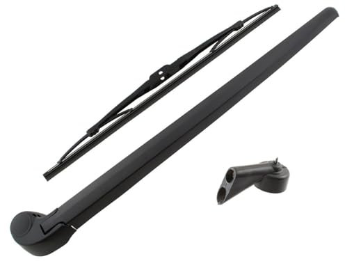 M MODECAR - Kompatibel mit Audi A6 C6 Avant/Allroad 04-11 Heckscheibenwischerarm + Wischerblatt + Spritzdüse, 2 Stück Set für 8E9955985,