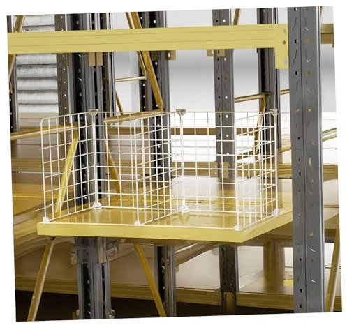 Metallgitter-Trennwand – Eisendraht-Regalteiler für Haus & Supermarkt, ohne Bohren, vertikaler Nizer, 5-teiliges Set, 42 x 31 x 31 cm, platzsparende Lösung