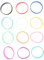BESPORTBLE 12Pezzi Braccialetti Silicone Unisex per Festival e Sport Alta Elasticità e Design Unico per e Materiale Resistente