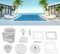 Skimmer di drenaggio per piscine piccole da 3,8 cm, strumento per la pulizia della piscina, accessori per piscine domestiche e commerciali e piscine SPA, skimmer per piscina, 3,8 cm Sm