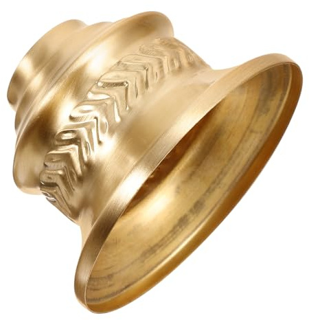 STAHAD Embout de Lampe en Laiton E27 pour Pied de Lampe Vintage Douille Semi-Fermée pour Abat-Jour Métal Accessoire Salon et Chambre à Coucher