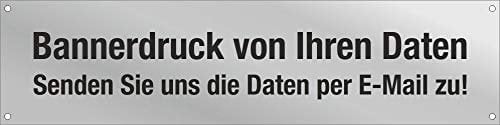PVC Werbebanner Werbeplakat Banner Plane Druck von Ihren Daten - mit Ösen 2000 x 500 mm