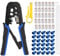 EYPINS Kit de Pince à Sertir RJ45 avec 30 Connecteurs Cristal Cat5 + Dénudeur Outil de Sertissage Ethernet pour 8P/RJ45 et 6P/RJ12/RJ11 Idéal pour Débutants et Professionnels