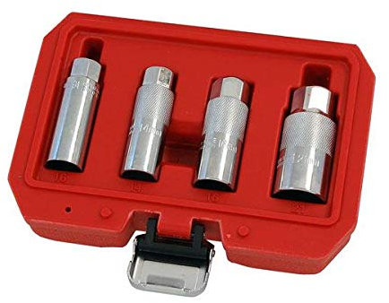 Neilsen CT5233-4pc 3/8in Dr Spark Plug Socket Set 14/16/21mm Thin Wall Chrome Vanadium