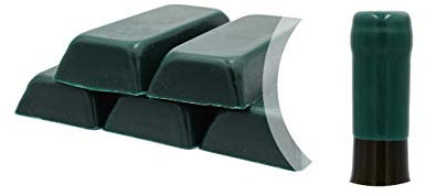 Boîte de 500 g. Gomme laque vert ou cire souple pour sceller bouteilles de vin, bière, eau-de-vie, liqueur (vert, 500)
