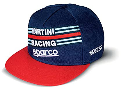 Sparco Schirmmütze, flach, Martini-R, Blau
