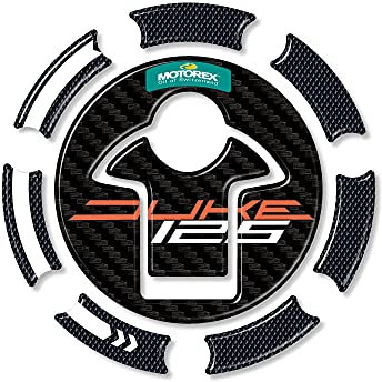 labelbike - 3D Harz Aufkleber Dekoration und Schutz des Motorrad-Tankdeckels kompatibel mit KTM 125 Duke 2017-2023