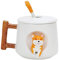 JIAHG 3D Mugs Noël en Ceramique 401-400ML Tasses à Café Thé Lait Créatif Motif à Père de Noël Bonhomme de Neige Cerf Tasse Animaux Fait a Main Maison Bureau Cadeau de Noël Anniversaire
