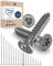 Schrauben Torx Edelstahlschrauben 6x55 Edelstahl V2A rostfrei Spanplattenschrauben für Holz Teilgewinde 6mm stark 55mm lang 10 Stück Holzschrauben Holz A2