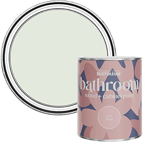 Rust-Oleum Green Moisture Resistant Bathroom Wood and Cabinet Paint in Matt Finish - SAGE MIST 750ML