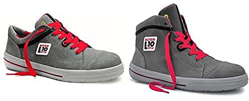ELTEN Sicherheitsschuhe VINTAGE Low ESD S3, Herren, grau/rot, Stahlkappe - Größe 44 Sicherheitsschuhe VINTAGE Mid ESD S3, Herren, grau/rot, Stahlkappe - Größe 44