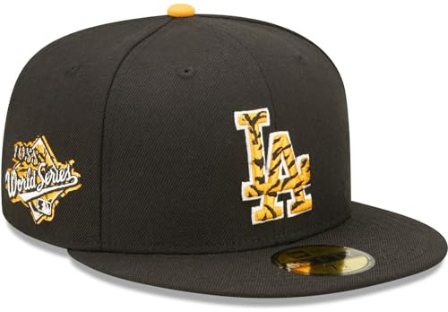 New Era Los Angeles Dodgers Tigerfill Black 59Fifty Basecap - 7 1/2-60cm (XL)