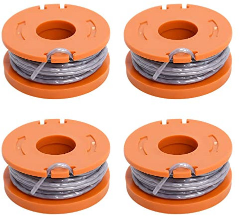 MUFUSHAN Línea de Bobina de desbrozadora Compatible con Mac Allister Recortadora de césped MGTP 18 Li y Worx WG150, WG151