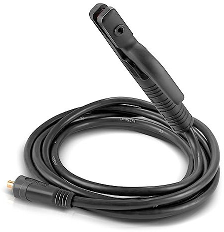 STAHLWERK MMA | ARC Elektrodenhalter bis 200 A Schweißzange | Elektrodenzange | Elektrodenklemme für Schweißgeräte inklusive 3 m Schweißkabel aus reinem Kupfer mit 25 mm² und 9 mm Stecker