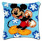 ROCKY&CHAO Knüpfteppich Zum Selber Knüpf-Sets mit Kissen knüpfen-Set 43x43cm Kissenbezug-Set für Erwachsene und Kinder Latch Hook Kit Heimaccessoire（Micky）