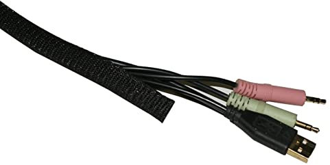 MKV Kabelschlauch Gewebeschlauch selbstschließend Ø 13-16mm Geflechtschlauch geschlitzt selbstschließend Kabelschutz Kabelschlauch geschlitzt (selbstschließend 13-16mm)