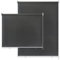 SUBTLETY 140x140cm Senkrechtmarkise Seitenzugrollos ohne Bohren Verdunkelungsrollo Set UV-Schutz Springrollos mit Reflektierende Thermofunktion Außenrollos für Fenster Türen Garten (Anthrazit)