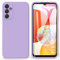 ARRYNN Custodia per Samsung Galaxy A14 4G / 5G Cover + Pellicola Protettiva Vetro Temperato,Liquid Silicone TPU Case - Viola
