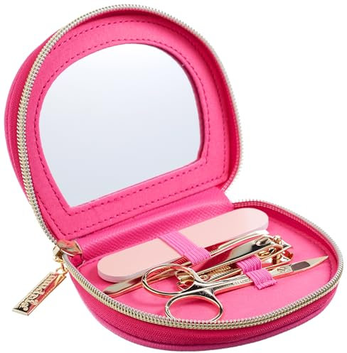 Mud Pie Kit manicure, rosa acceso