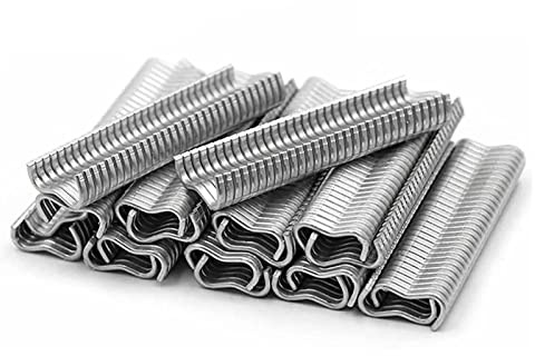 2400 Piezas Clavos Tipo M de Acero Galvanizado para Jaulas de Animales | Grapas de Alambre para Cercas de Malla, Gallineros, Conejeras y Jaulas para Mascotas