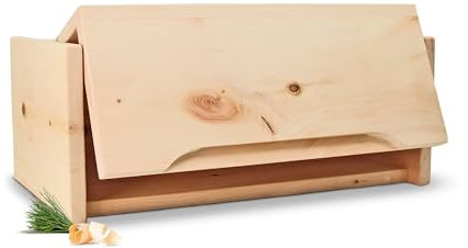 ZirbenBrotkasten - 2-teilig - Brotkasten + Ablagegitter - Maße: 450x250x180mm