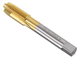 CoCud Tarauds à Vis Cannelés Spirale Métrique M14 x 1.5 Filetage, Taraud à Filetage Hélicoïdal Titanium Revêtu Haute Vitesse Acier 6542 - (Pour Taraudage Perçage Machine) 1 Pcs