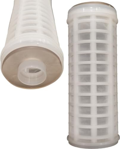 Generico Filtro Cartuccia Filtrante in Nylon Lavabile 60 Micron - Filtro in Entrata dei Serbatoi - 5 Lunghezza 13cm - Interno Ø 2cm - Esterno Ø 5cm - Bianco!