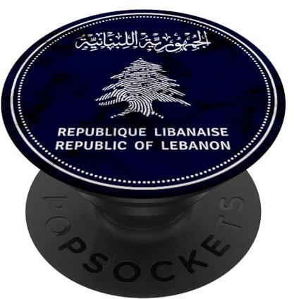 Libanon, Libanon-Flagge, Libanon-Pass. PopSockets mit austauschbarem PopGrip