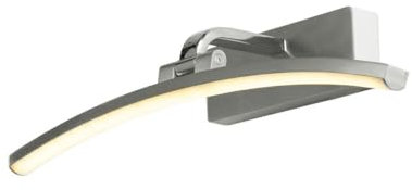 Searchlight Santorini 40 cm Bilderleuchte, satiniertes Silber, poliertes Chrom