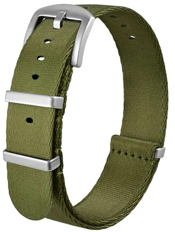 Anbeer Nylon Uhrenarmbänder 18mm 20mm 22mm, Militärische Ballistik Ersatzuhrenarmbänder mit Edelstahl-Schließe für Männer Frauen