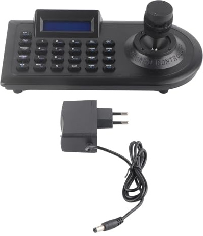 Fafeicy Contrôleur Caméra PTZ 3D Joystick | Joystick 3D avec zoom, Écran LCD, Protocoles P/D/AD, Distance 1500m pour banque et surveillance publique