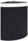 Toshilian Panier à Linge d'Angle Bambou Noir 60 L avec Doublure Amovible et Poignée sur le Couvercle
