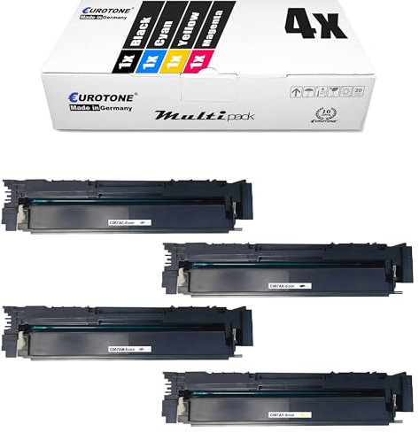 Eurotone CRG 067H 067 Toner kompatibel für Canon i-SENSYS MF655CDW MF657CDW LBP631CW LBP633CDW MF651CW (4er Pack Multiset)