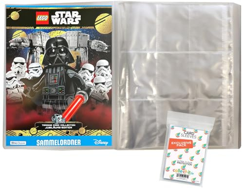 Bundle mit LEGO Star Wars - Serie 5 Trading Cards - 1 Leere Sammelmappe + Exklusive Collect-it Hüllen